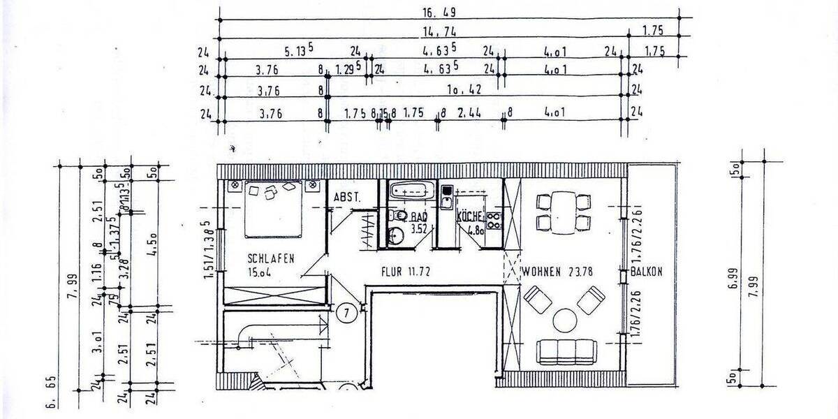 Etagenwohnung Bad Homburg vor der Höhe Ober-Erlenbach - 2 Zimmer, 64 m&sup2;, 750&euro; | Angebot:26930145