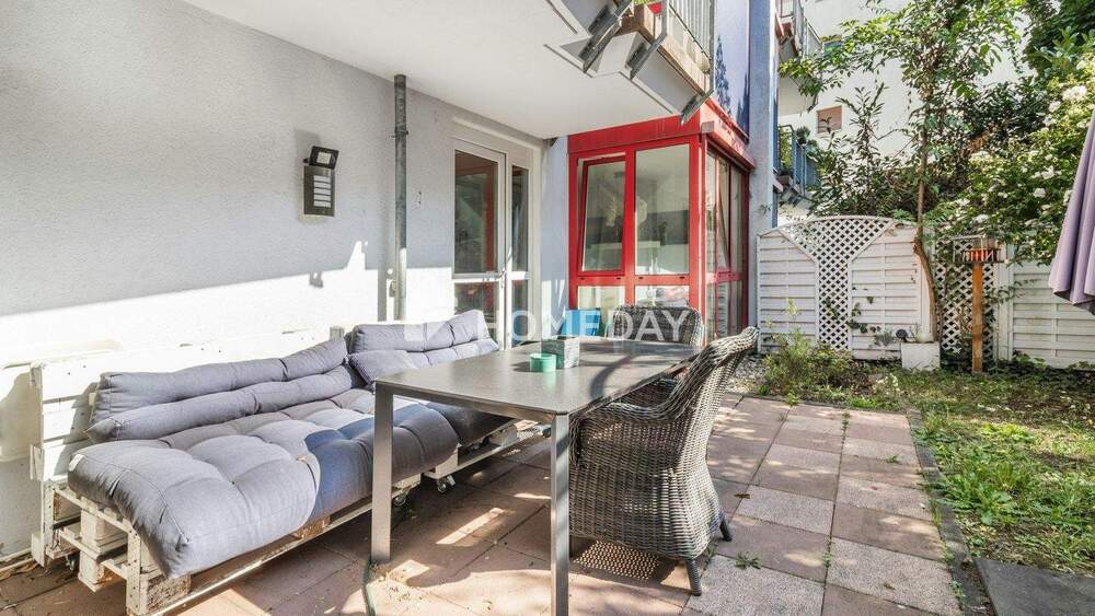 Moderne Gartenwohnung mit 3 Zimmern, Terrasse und Stellplatz am Sachsenhäuser Berg 3 zimmer