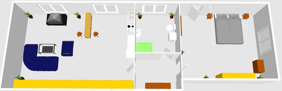 Etagenwohnung Babenhausen - 2 Zimmer, 45 m&sup2;, 495&euro; | Angebot:25640920