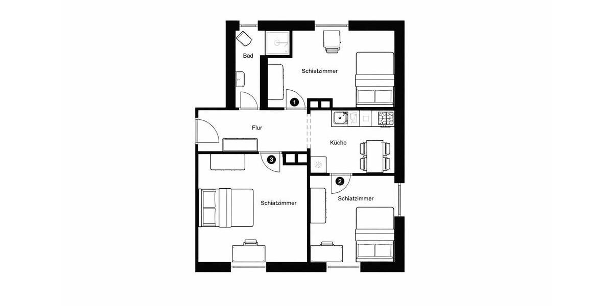 Etagenwohnung Frankfurt am Main Sossenheim - 1 Zimmer, 28 m&sup2;, 535&euro; | Angebot:25305210