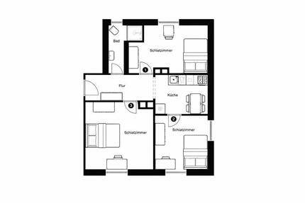 Wohnung Frankfurt am Main Sossenheim - 1 Zimmer, 28 m&sup2;, 535&euro; | Angebot:25305210