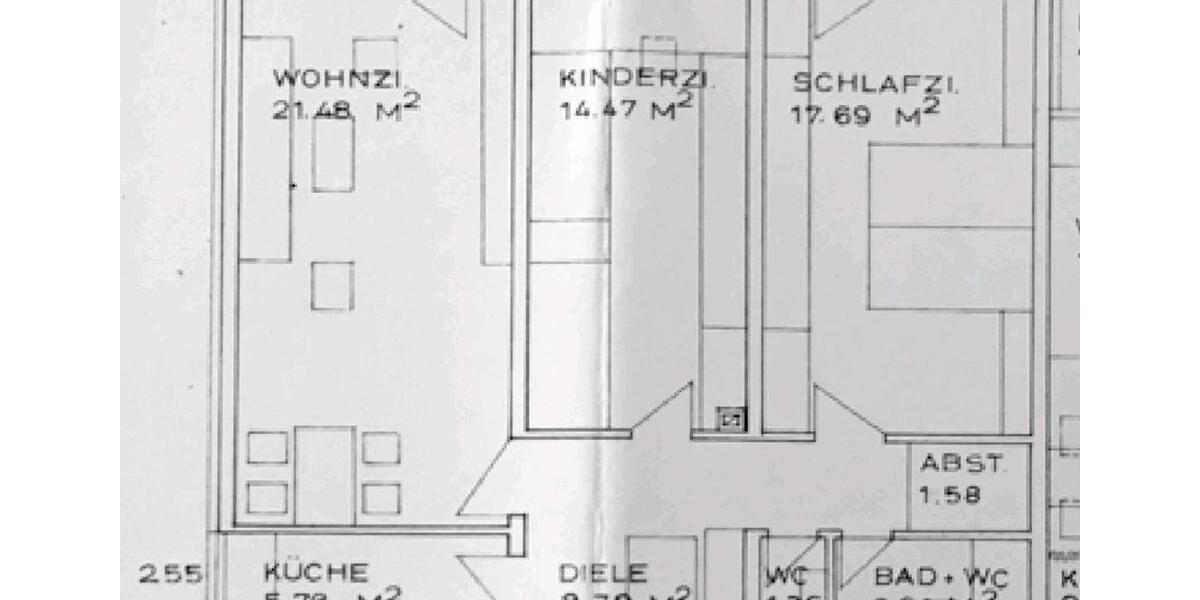Etagenwohnung Frankfurt am Main Nied - 1 Zimmer, 79 m&sup2;, 245.000&euro; | Angebot:25319496