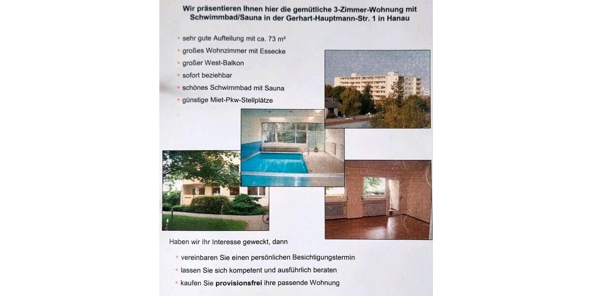 Etagenwohnung Hanau Kesselstadt - 3 Zimmer, 73 m&sup2;, 275.000&euro; | Angebot:27416070