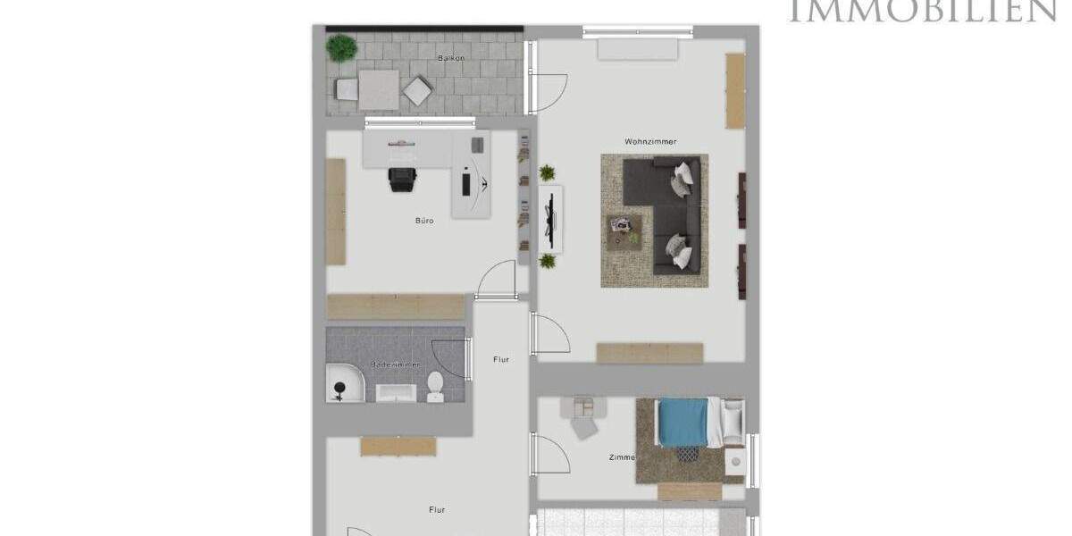 Etagenwohnung Dietzenbach Steinberg - 3 Zimmer, 78 m&sup2;, 209.000&euro; | Angebot:24776236