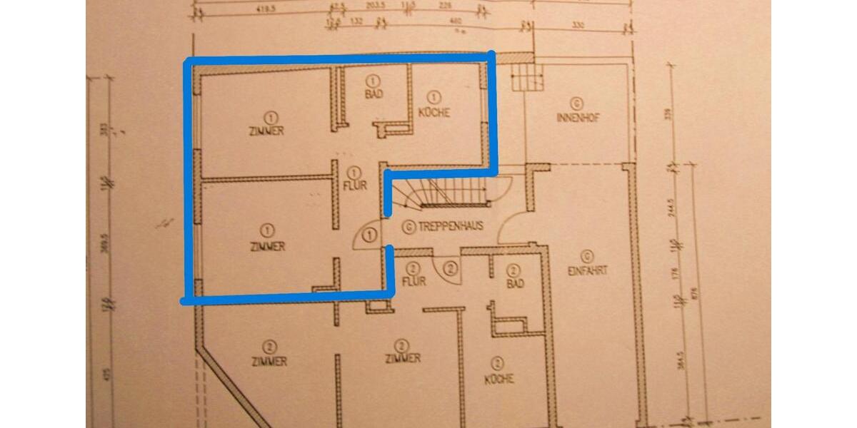 Hochparterre Darmstadt Bessungen - 2 Zimmer, 46 m&sup2;, 215.000&euro; | Angebot:25369005