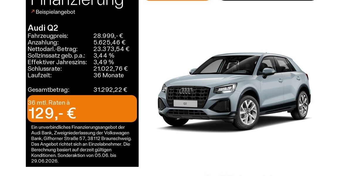 Audi Q2 24.700 km 28.649 &euro; Mühlheim 63165