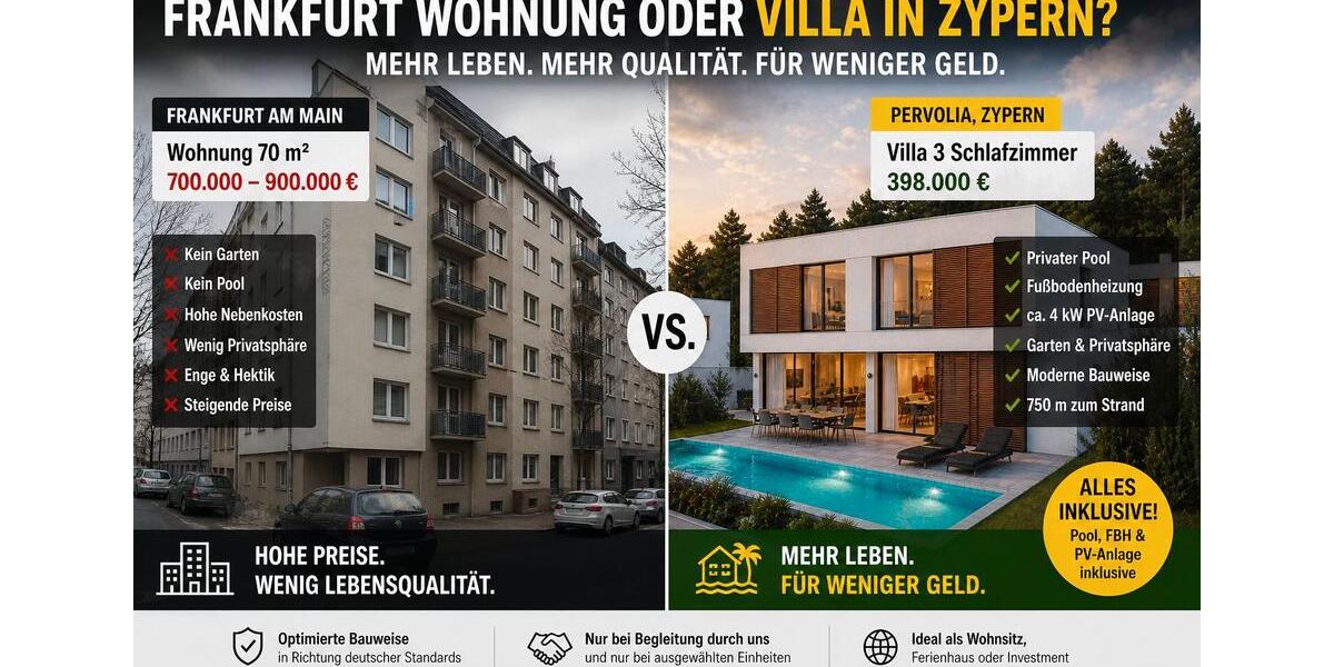 Villa Frankfurt am Main Innenstadt 2 - 4 Zimmer, 130 m&sup2;, 398.000&euro; | Angebot:26425264