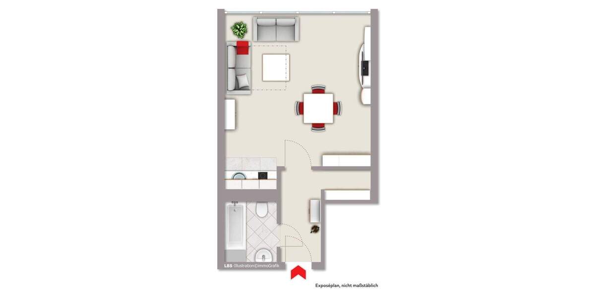 1-Zimmer-Appartement in Darmstadt (Komponistenviertel) 1 zimmer