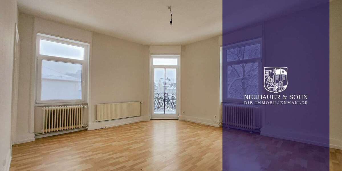 Etagenwohnung Frankfurt am Main Mitte-West - 3 Zimmer, 70 m&sup2;, 1.200&euro; | Angebot:25449599