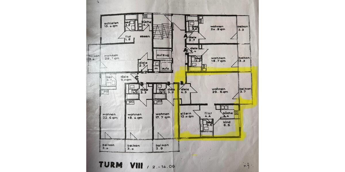 Etagenwohnung Frankfurt am Main Sachsenhausen Süd - 3 Zimmer, 70 m&sup2;, 299.999&euro; | Angebot:27219533