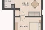Etagenwohnung Dieburg - 2 Zimmer, 45 m&sup2;, 149.000&euro; | Angebot:26958577