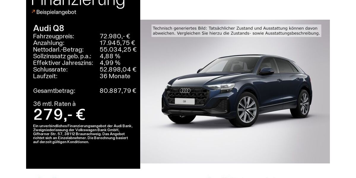 Audi Q8 27.518 km 71.770 &euro; Hofheim 65719