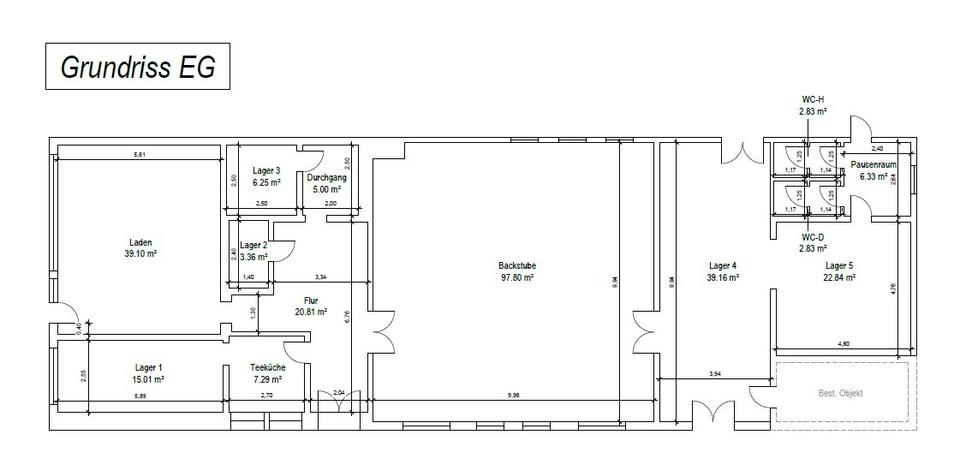 Gewerbeeinheit + Lagerfläche in zentraler Lage – vielseitig nutzbar zimmer