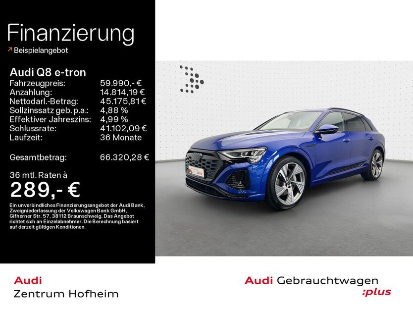Audi Q8 e-tron 36.403 km 57.980 € Hofheim 65719