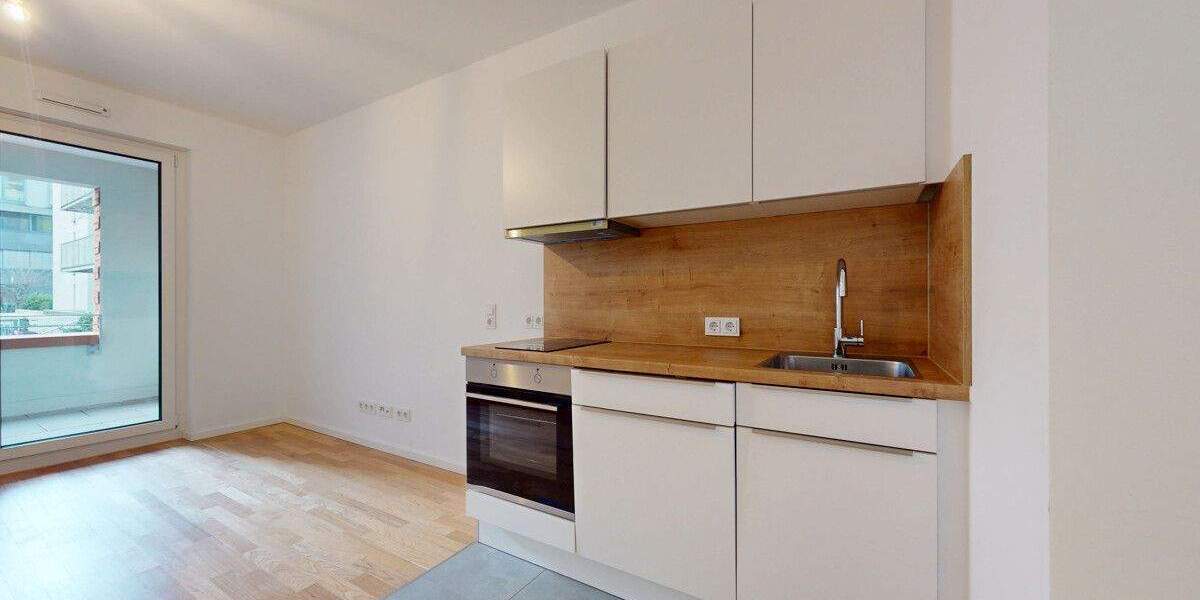 Neubau Erstbezug: Geschmackvolle 1-Zimmer-Wohnung mit Einbauküche & Loggia 1 zimmer