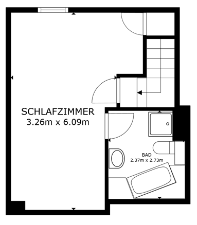 Etagenwohnung Dreieich Offenthal - 2 Zimmer, 66 m&sup2;, 260.000&euro; | Angebot:25708126
