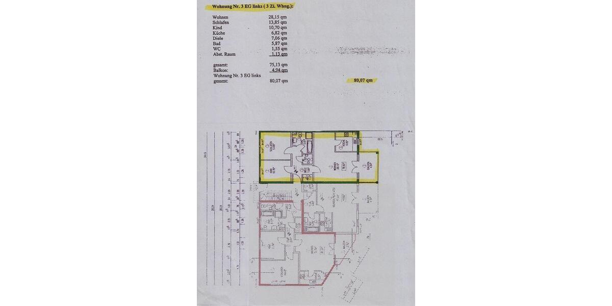 Erdgeschoßwohnung Königstein im Taunus - 3 Zimmer, 80 m&sup2;, 299.000&euro; | Angebot:27076978