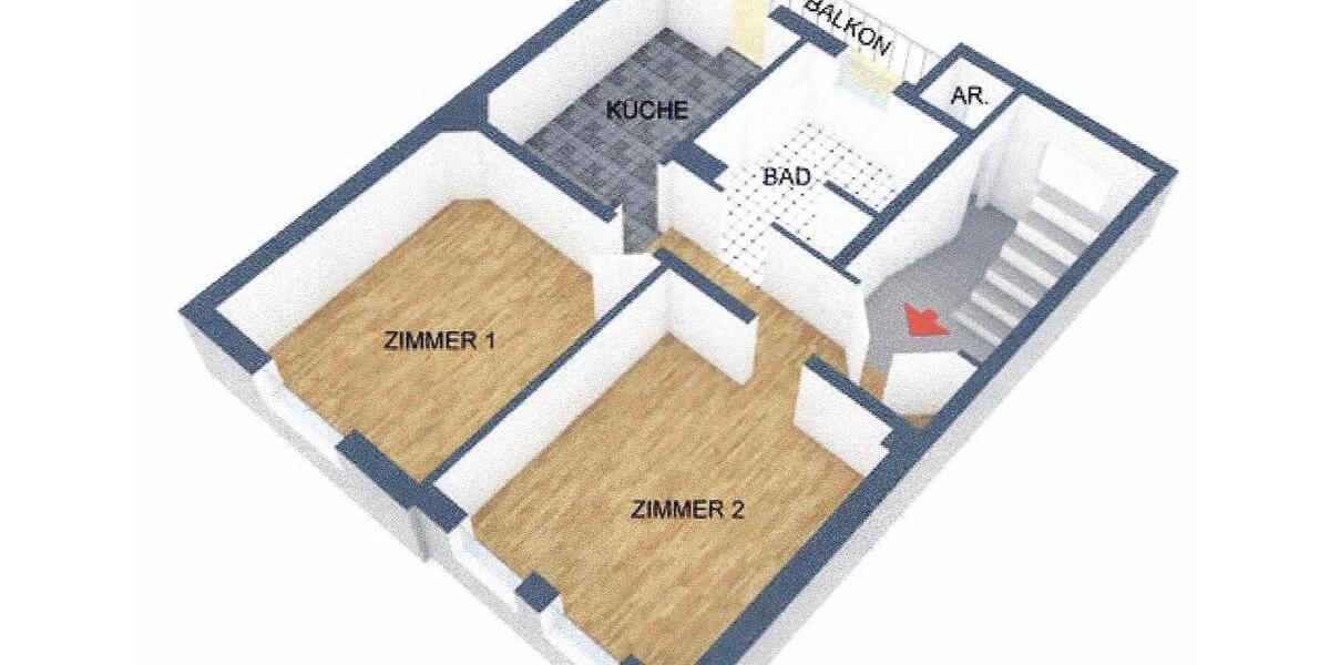 Etagenwohnung Frankfurt am Main Unterliederbach - 2 Zimmer, 73 m&sup2;, 750&euro; | Angebot:26356237