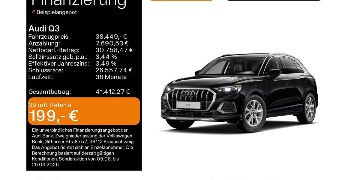 Audi Q3 3.600 km 37.999 &euro; Hanau 63452