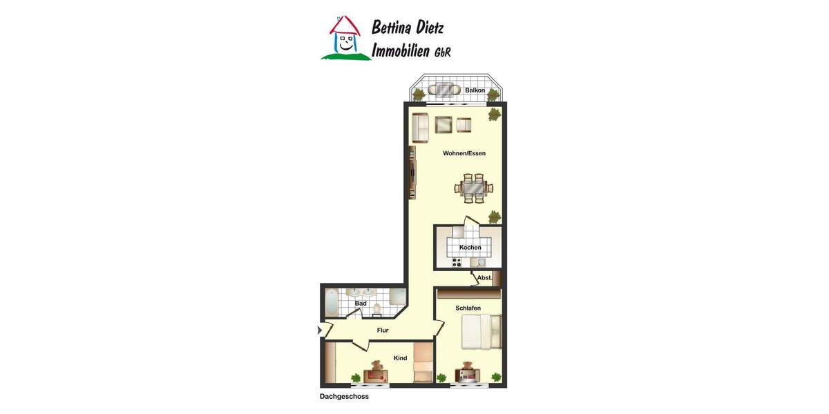 Etagenwohnung Groß-Zimmern Zimmern - 3 Zimmer, 86 m&sup2;, 245.000&euro; | Angebot:25741168