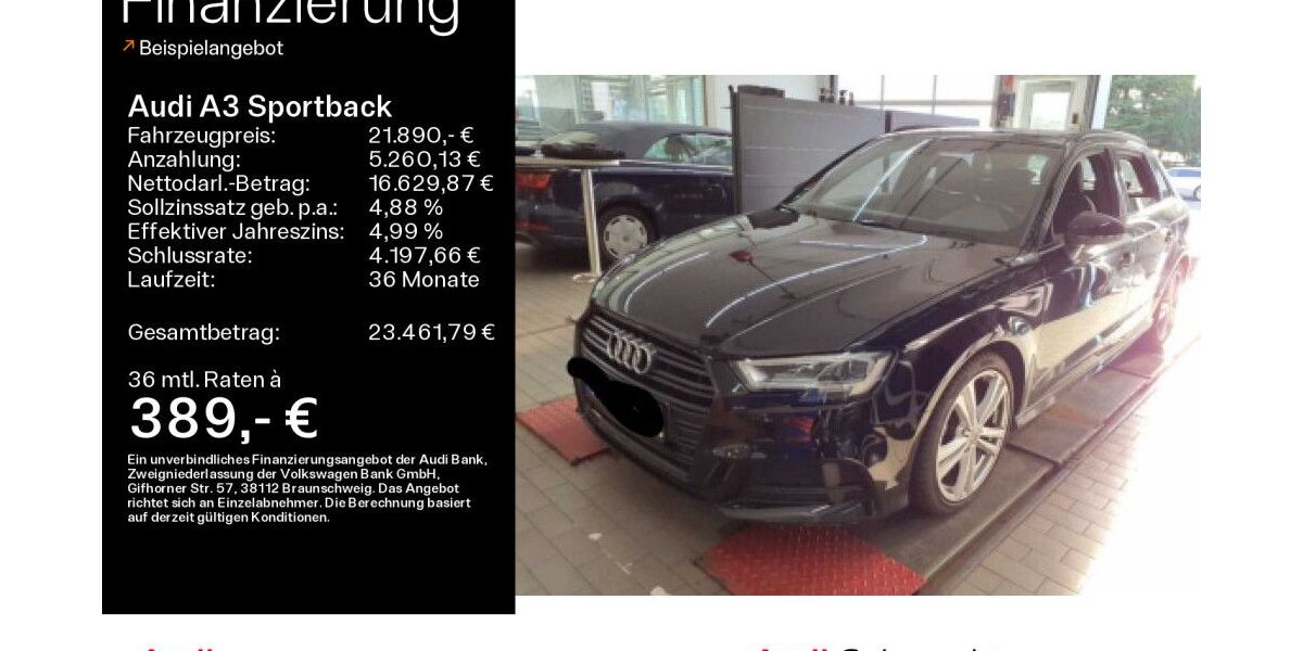 Audi A3 54.899 km 21.890 &euro; Hofheim 65719