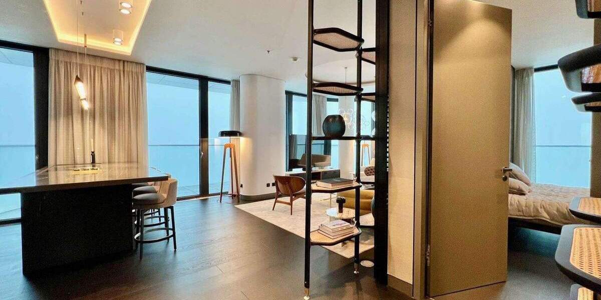 Ganz oben wohnen: Exklusive Designwohnung im 44. Stock des Grand Towers - Erstbezug! 2 zimmer