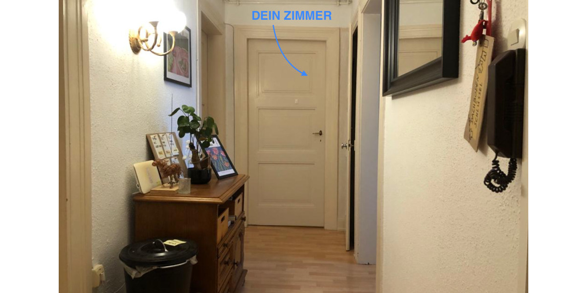 Ruhiges WG-Zimmer mit Balkon (Zentral, 3er WG) 1 zimmer