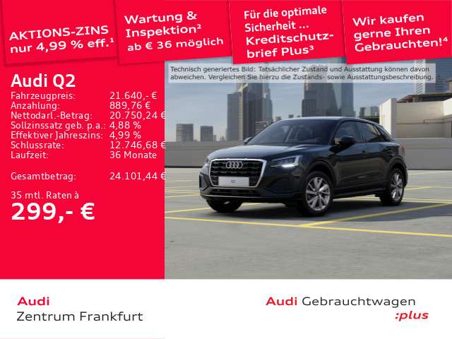 Audi Q2 48.662 km 21.640 € Frankfurt am Main 60314