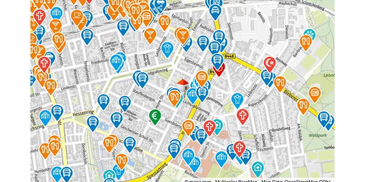 Etagenwohnung Offenbach am Main Bieberer Berg - 2 Zimmer, 57 m&sup2;, 185.000&euro; | Angebot:26434594