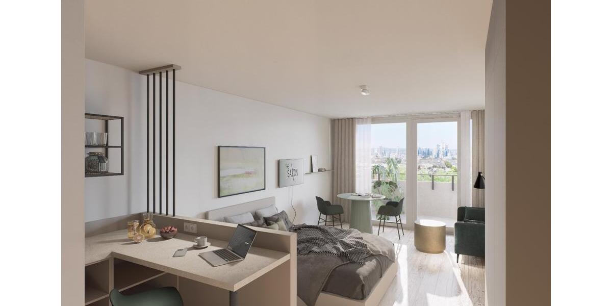 THE SAXXON: The Grand Studio - Skyline View 20% Early Bird Discount for 6 months: € 1.168 warm rent* 1 zimmer