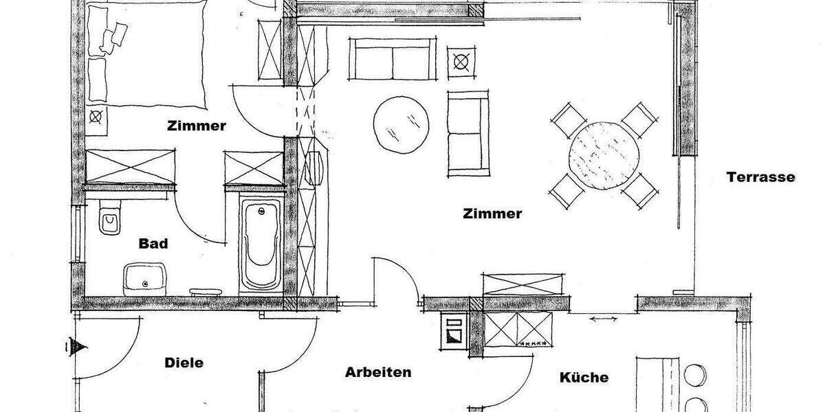 Etagenwohnung Kriftel - 2 Zimmer, 94 m&sup2;, 1.200&euro; | Angebot:24862186