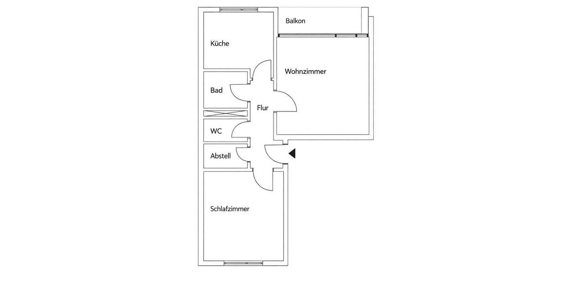 Etagenwohnung Frankfurt Nied - 2 Zimmer, 63 m&sup2;, 1.070&euro; | Angebot:25430815