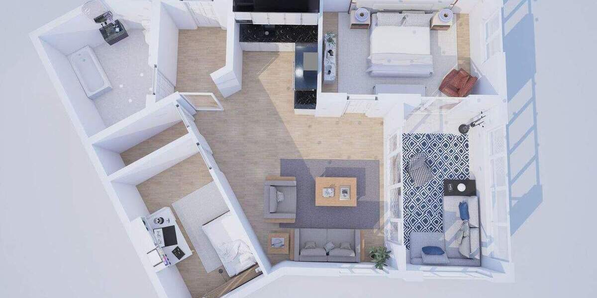 Etagenwohnung Darmstadt - 3 Zimmer, 75 m&sup2;, 1.360&euro; | Angebot:25756432