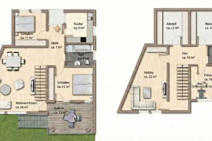 Wohnung Dietzenbach - 5 Zimmer, 138 m&sup2;, 1.840&euro; | Angebot:25268380