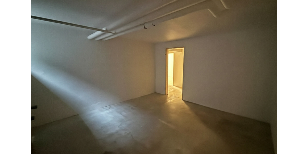 Lagerfläche im Untergeschoss - Zugang über wenige Stufen, Be- und Entladeflächen vorhanden zimmer