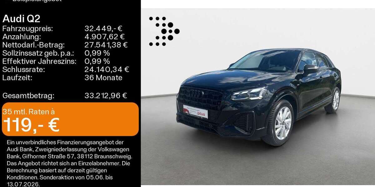 Audi Q2 7.700 km 32.449 &euro; Hanau 63452