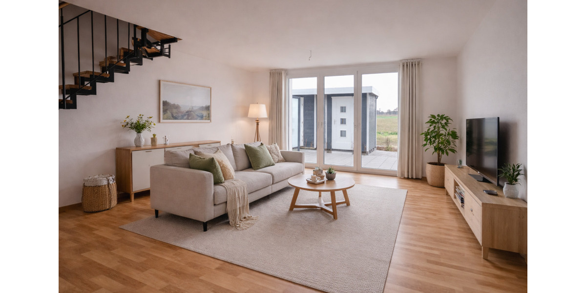 Neubau-Reihenhaus mit EBK in Feldrandlage in Darmstadt-Wixhausen 5 zimmer