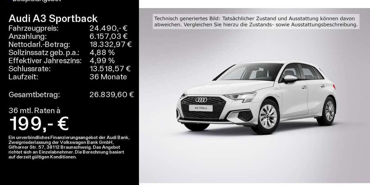 Audi A3 94.835 km 24.490 &euro; Hofheim 65719