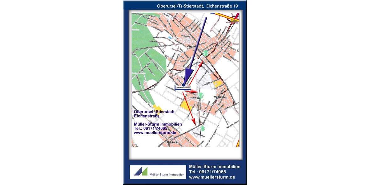 Etagenwohnung Oberursel Stierstadt - 3 Zimmer, 100 m&sup2;, 1.100&euro; | Angebot:25601157