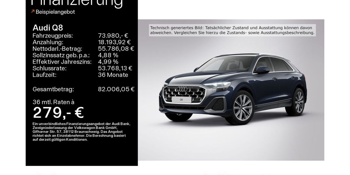Audi Q8 28.572 km 73.480 &euro; Hofheim 65719