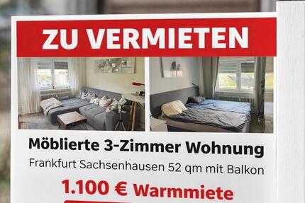 Wohnung Frankfurt am Main Sachsenhausen Süd - 3 Zimmer, 52 m&sup2;, 1.100&euro; | Angebot:26381191