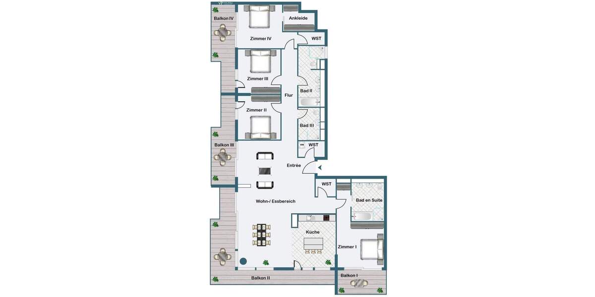 Etagenwohnung Frankfurt am Main Gallus - 5 Zimmer, 200 m&sup2;, 2.300.000&euro; | Angebot:25663781