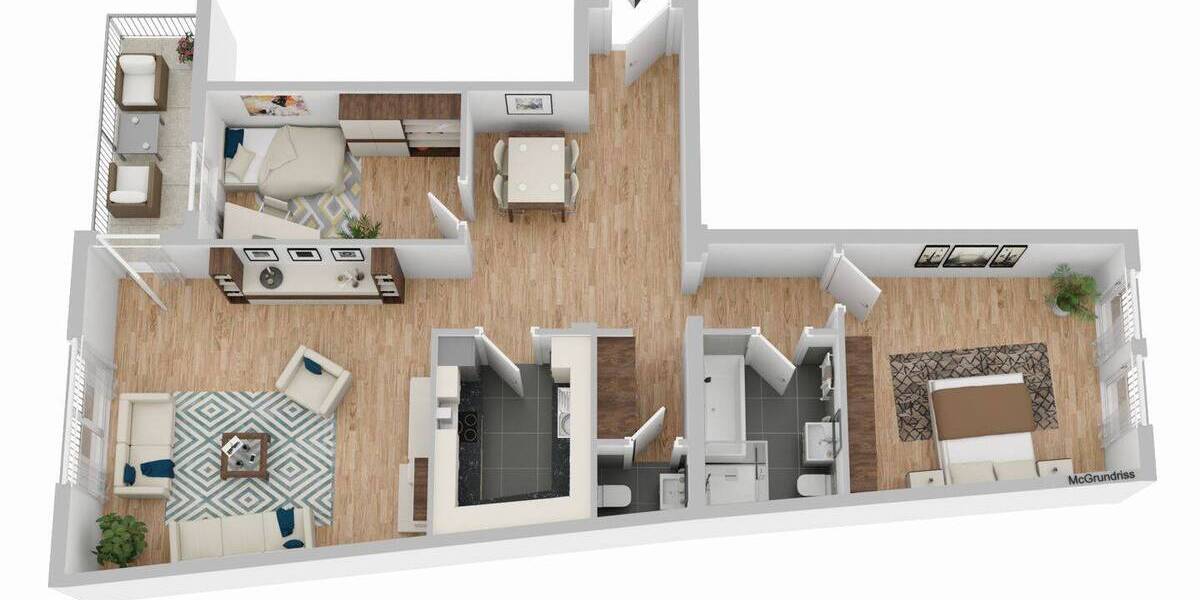 #360° Besichtigung *** Fernblick inklusive! *** Moderne Balkonwohnung sofort bezugsfertig! - Etagenwohnung Dreieich Sprendlingen | Angebot:25999915
