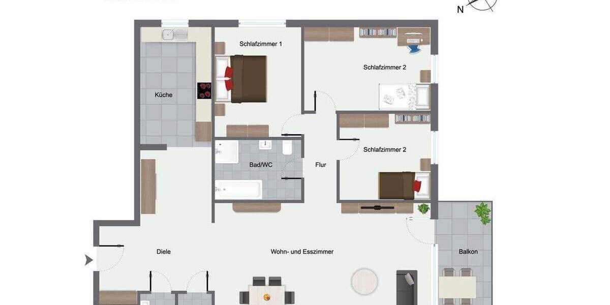 Bezugsfertige 4-Zimmer Wohnung mit Aufzug und guter Anbindung 4 zimmer