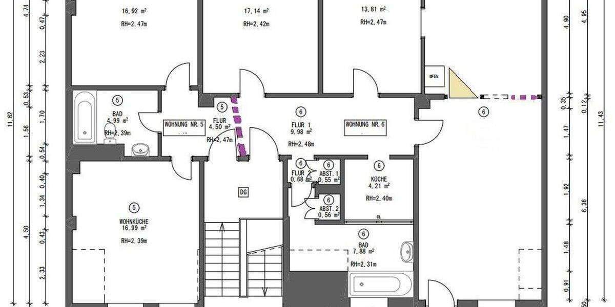Etagenwohnung Darmstadt Darmstadt-Nord - 6 Zimmer, 152 m&sup2;, 690.000&euro; | Angebot:25736906