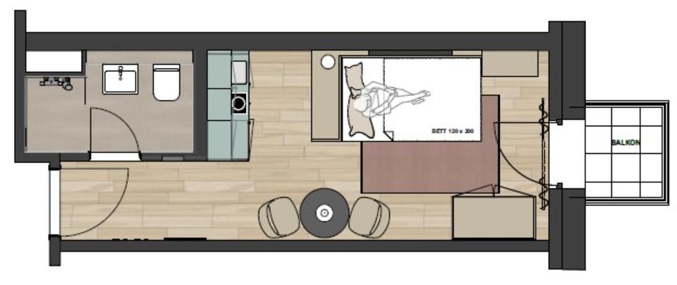 Wohnstudio im Little East ab sofort zu vermieten 1 zimmer