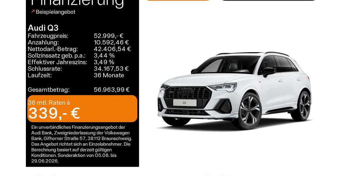 Audi Q3 5.200 km 51.999 &euro; Hanau 63452